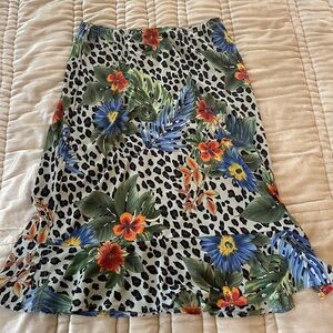 BCBG knee-length skirt with ruffle edge!